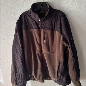 Men's Brown and Black Jacket